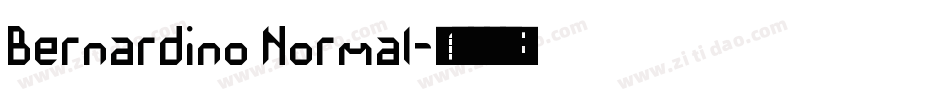 Bernardino Normal字体转换